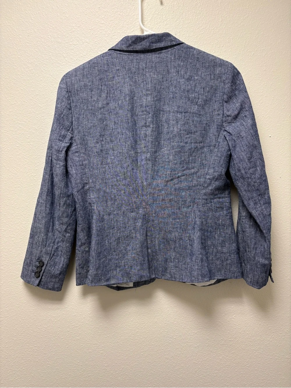Womens Size 4 Classic Banana Republic Blue Jean Blazer Jacket Casual or Work